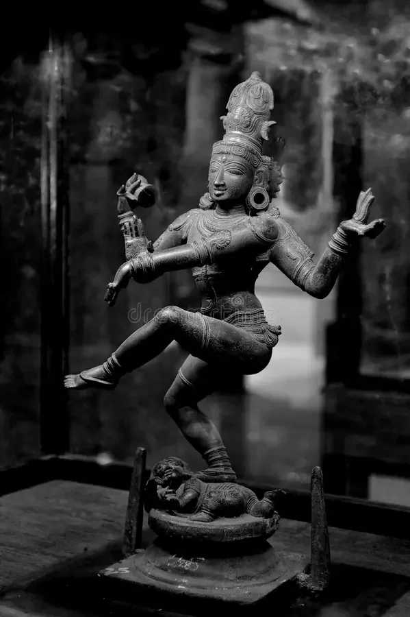 A bronze Nataraja, Shiva as the cosmic dancer, in the Chola style